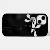 Schwarzweißblumen Case-Mate iPhone Hülle (Rückseite (Horizontal))