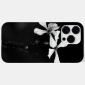 Schwarzweißblumen Case-Mate iPhone Hülle (Rückseite (Horizontal))