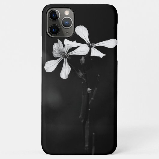 Schwarzweißblumen Case-Mate iPhone Hülle (Rückseite)
