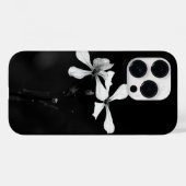 Schwarzweißblumen Case-Mate iPhone Hülle (Rückseite (Horizontal))