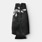 Schwarzweißblumen Flaschenkühler (Rückseite)