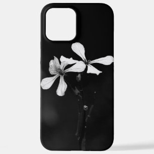Schwarzweißblumen iPhone 12 Pro Max Hülle
