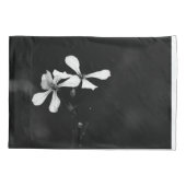Schwarzweißblumen Kissenbezug (Rückseite)
