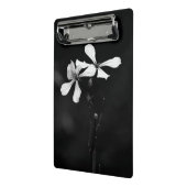 Schwarzweißblumen Mini Klemmbrett (Gewinkelt2)