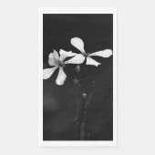 Schwarzweißblumen Serviette (Vorderseite)