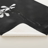 Schwarzweißblumen Sherpadecke (3/4)