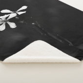 Schwarzweißblumen Sherpadecke (3/4)