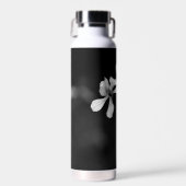 Schwarzweißblumen Trinkflasche (Vorne)