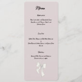 Schwarzweißbogen Menükarte (Vorderseite)