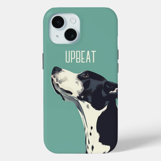 Schwarzweißboxer Case-Mate iPhone Hülle (Rückseite)