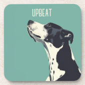 Schwarzweißboxer Getränkeuntersetzer (Vorderseite)