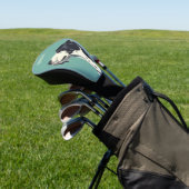 Schwarzweißboxer Golf Headcover (In SItu)