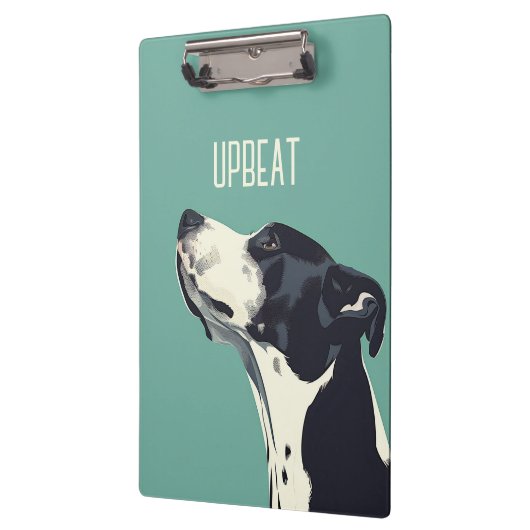 Schwarzweißboxer Klemmbrett (Links)