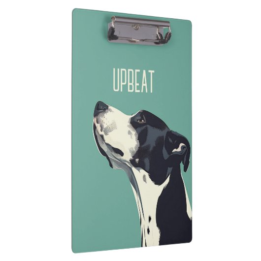 Schwarzweißboxer Klemmbrett (Rechts)