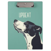 Schwarzweißboxer Klemmbrett (Vorderseite)