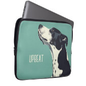 Schwarzweißboxer Laptopschutzhülle (Vorne Rechts)