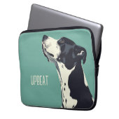 Schwarzweißboxer Laptopschutzhülle (Vorderseite Links)