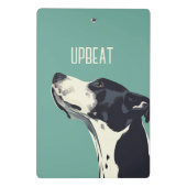 Schwarzweißboxer Mini Klemmbrett (Rückseite)