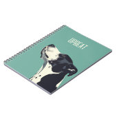 Schwarzweißboxer Notizblock (Linke Seite)