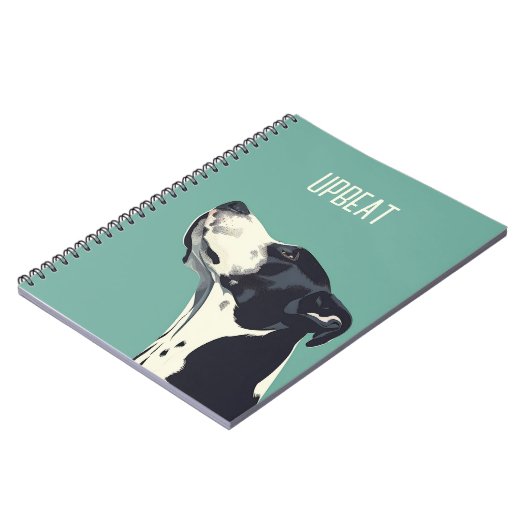 Schwarzweißboxer Notizblock (Linke Seite)