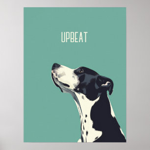 Schwarzweißboxer Poster