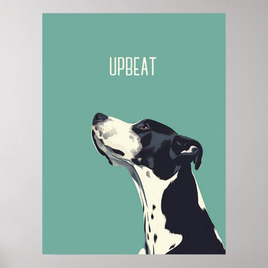 Schwarzweißboxer Poster (Vorne)