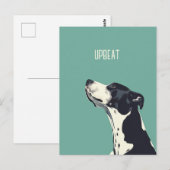 Schwarzweißboxer Postkarte (Vorne/Hinten)