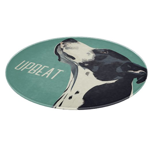 Schwarzweißboxer Schneidebrett (Ecke)