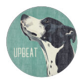 Schwarzweißboxer Schneidebrett (Vorderseite)