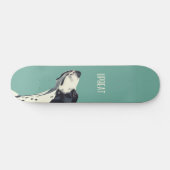 Schwarzweißboxer Skateboard (Horizontal)
