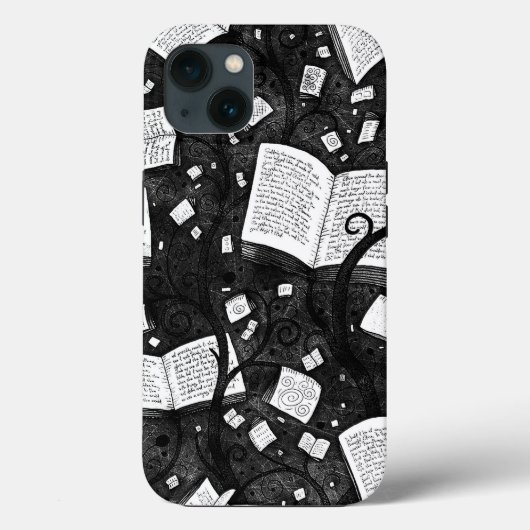Schwarzweißbücher - Hintergrund Case-Mate iPhone Hülle (Rückseite)