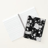 Schwarzweißbücher - Hintergrund Notizblock (Innenseite)