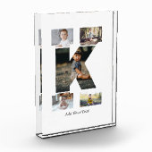 Schwarzweißbuchstaben K FotoCollage Fotoblock (Links)