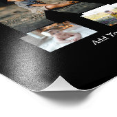 Schwarzweißbuchstaben K FotoCollage Fotodruck (Ecke)