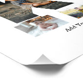 Schwarzweißbuchstaben K FotoCollage Fotodruck (Ecke)