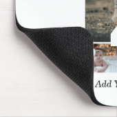 Schwarzweißbuchstaben K FotoCollage Mousepad (Ecke)