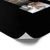 Schwarzweißbuchstaben K FotoCollage Poster (Ecke)