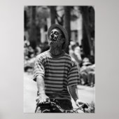 Schwarzweißclown Poster (Vorne)