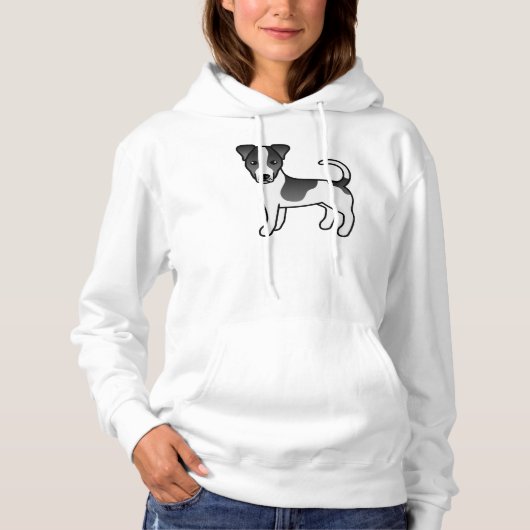 Schwarzweißcoat-Jack Russell Terrier Hoodie (Vorderseite)