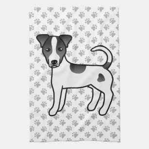 Schwarzweißcoat Parson Russell Terrier Geschirrtuch