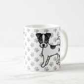 Schwarzweißcoat Parson Russell Terrier Kaffeetasse (VorderseiteRechts)