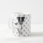 Schwarzweißcoat Parson Russell Terrier Kaffeetasse (Vorderseite Links)