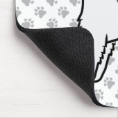 Schwarzweißcoat Parson Russell Terrier Mousepad (Ecke)