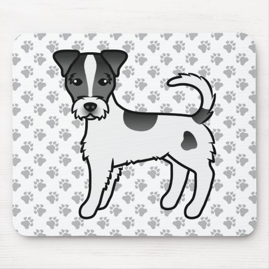 Schwarzweißcoat Parson Russell Terrier Mousepad (Vorne)