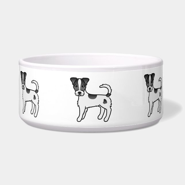 Schwarzweißcoat Parson Russell Terrier Napf (Vorderseite)