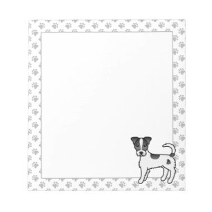 Schwarzweißcoat Parson Russell Terrier Notizblock
