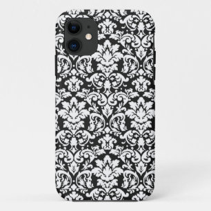 Schwarzweißdamtel geblüht iPhone 11 hülle