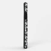 Schwarzweißdamtel geblüht Case-Mate iPhone hülle (Hinten/Rechts)