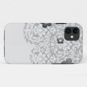 Schwarzweißdamtel geblüht Case-Mate iPhone hülle (Rückseite (Horizontal))