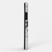 Schwarzweißdamtel geblüht Case-Mate iPhone hülle (Hinten/Rechts)